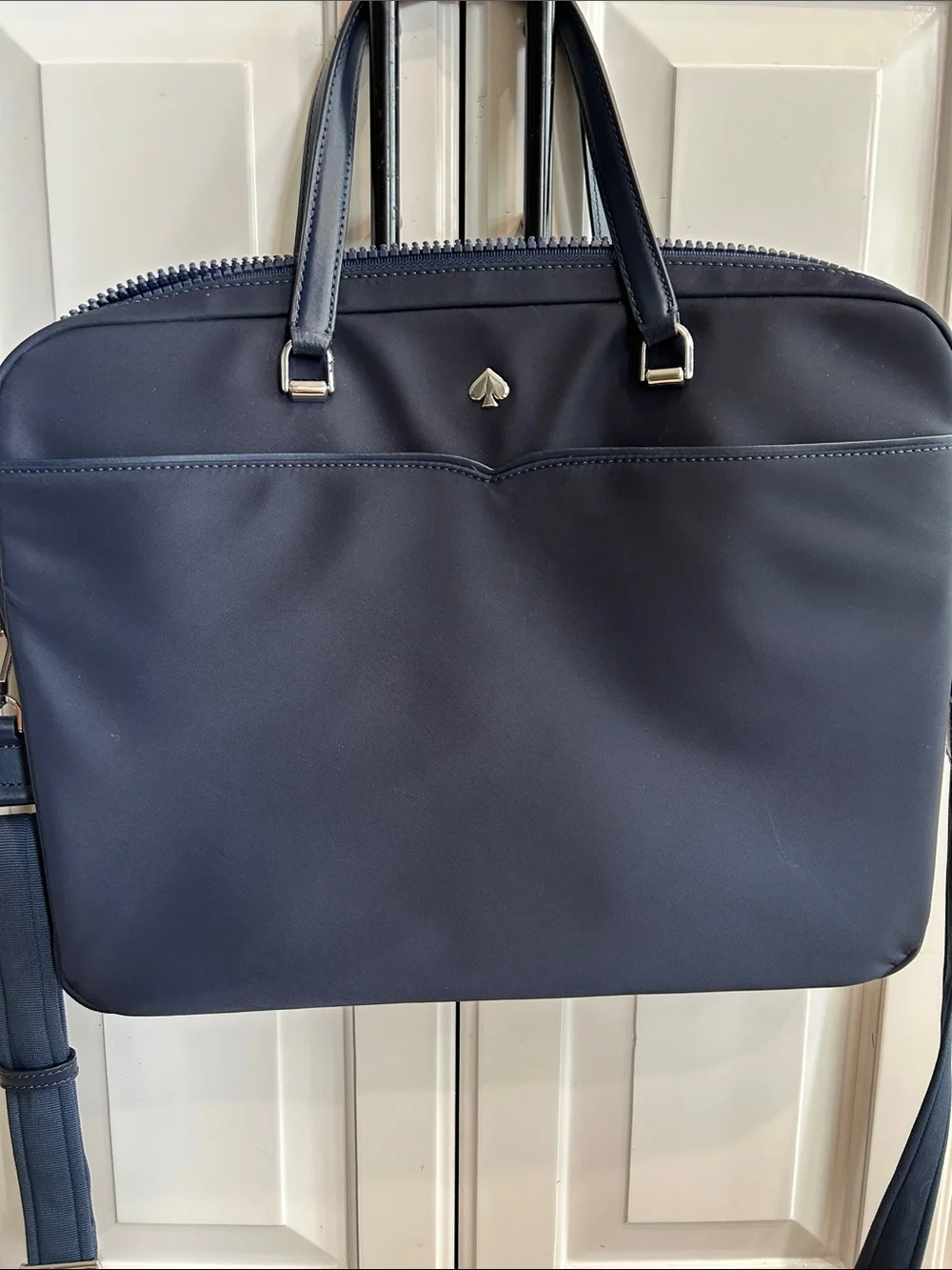 kate spade Navy Slim Laptop Tote with Shoulder Strap